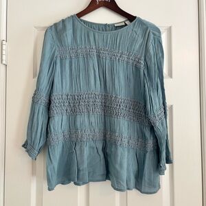 Hinge Light Blue Blouse